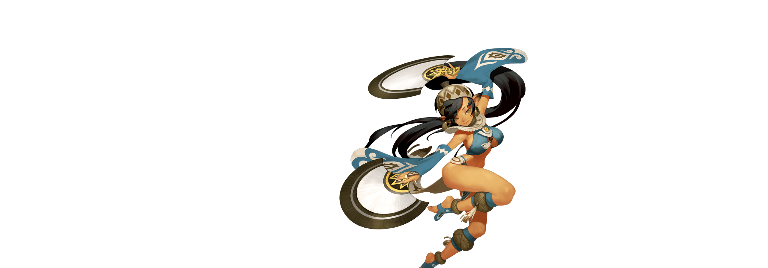 Kali in a sweeping combat pose